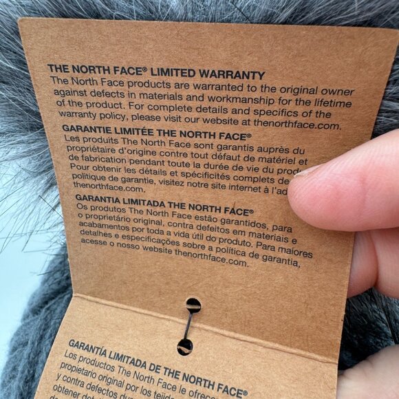The North Face NWT Youth/junior small woman  Beanie. Vanadium Grey. - Picture 4 of 10